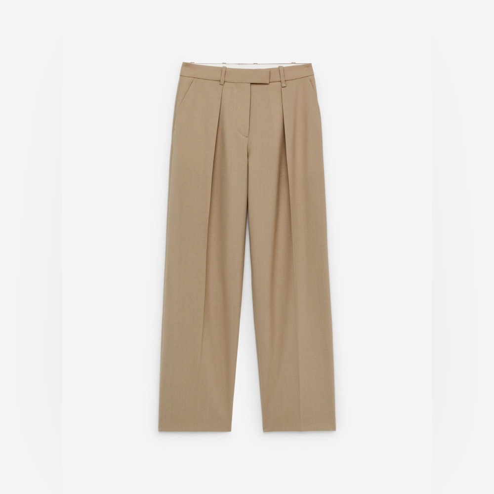 Arket High-waist Tailored Trousers in Beige